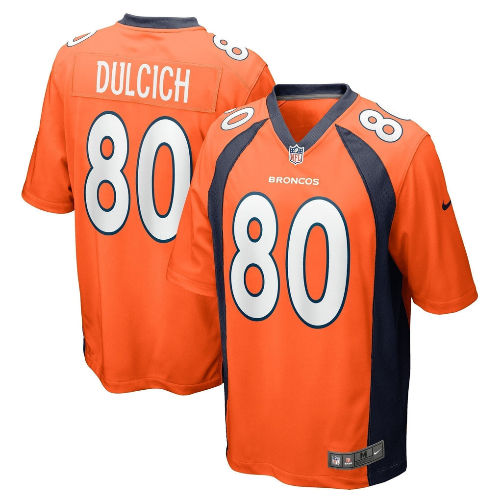 Greg Dulcich Denver Broncos  Game   Jersey - Orange
