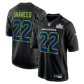 Men's Seattle Seahawks Rashid Shaheed  Black Super Bowl LX Patch Carbon Fashion Game Jersey