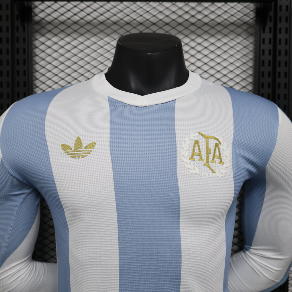 2026 Argentina Anniversary Edition Long-Sleeve Home Player Version Jersey