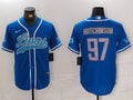 Men's Detroit Lions Aidan Hutchinson Blue Player Jersey