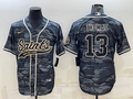 Men's New Orleans Saints Michael Thomas Grey Camouflage Game Jersey Joint Edition