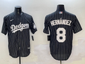 Men's Los Angeles Dodgers Enrique Hernandez Black Alternate Limited Player Jersey