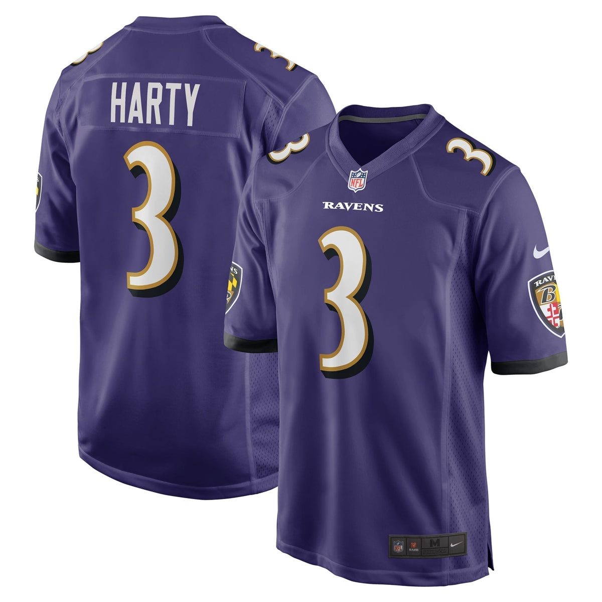 Deonte Harty Baltimore Ravens  Team Game Jersey -  Purple