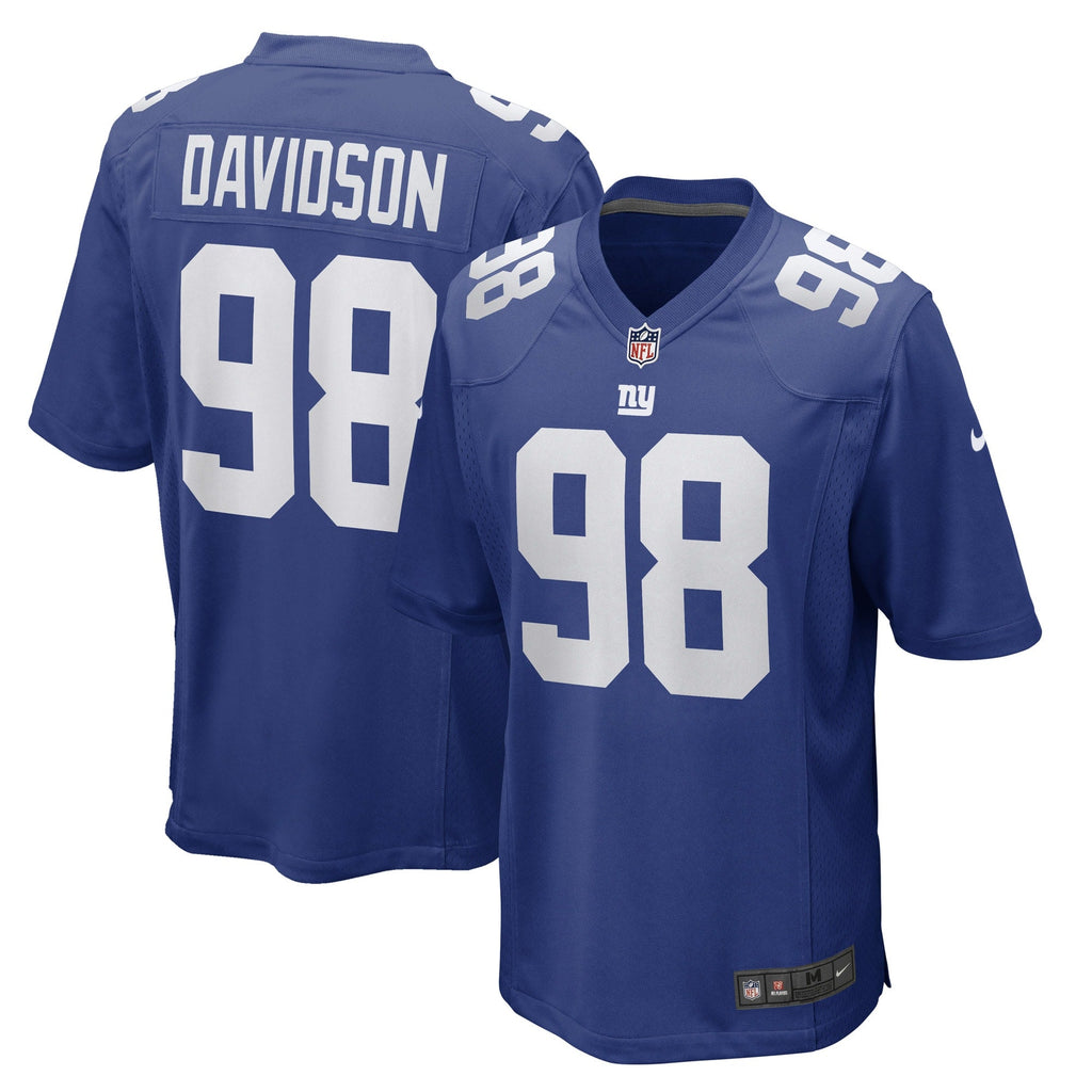 D.J. Davidson New York Giants  Game   Jersey - Royal