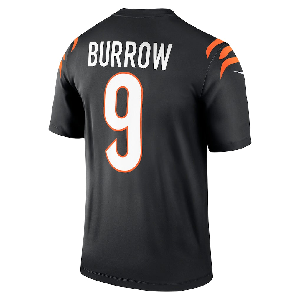 C.Bengals #9 Joe Burrow Black Legend Player Performance Top Jersey