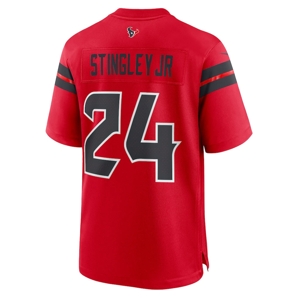 H.Texans #24 Derek Stingley Jr. Red Alternate Game Jersey