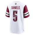 W.Commanders #5 Jayden Daniels White Player Game Jersey