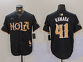 Men's New Orleans Saints Alvin Kamara Black Replica Player Jersey