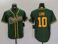 Men's Green Bay Packers Jordan Love Green Game Player Jersey