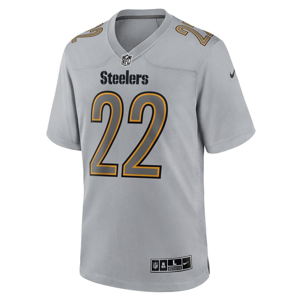 Najee Harris Pittsburgh Steelers  Atmosphere Fashion Game Jersey - Gray