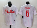 Men's Philadelphia Phillies Bryson Stott #5 White Home Limited Player Jersey1