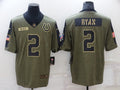 Men's Indianapolis Colts Matt Ryan Brown Game Jersey