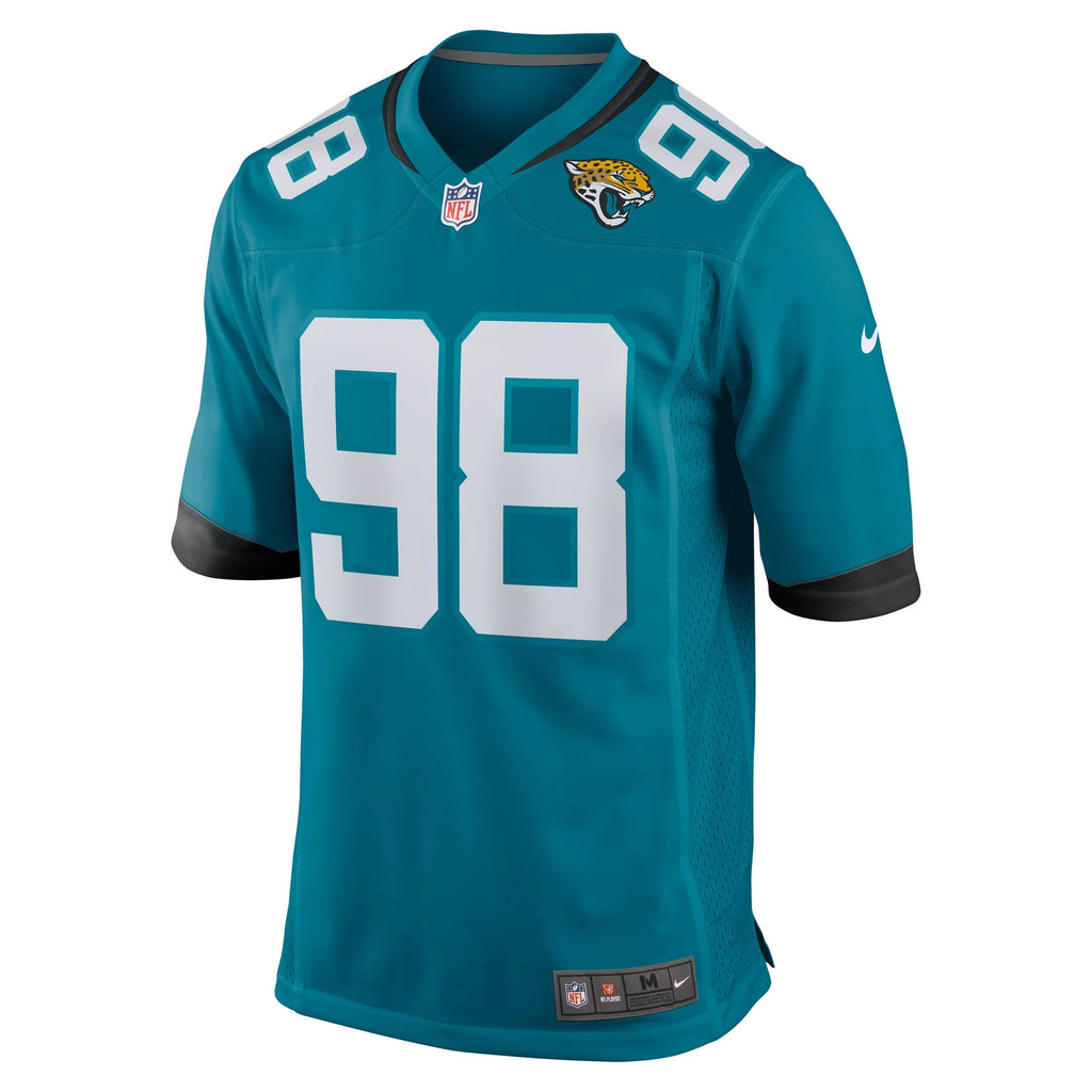 Jordan Jefferson Jacksonville Jaguars  Team Game Jersey -  Teal