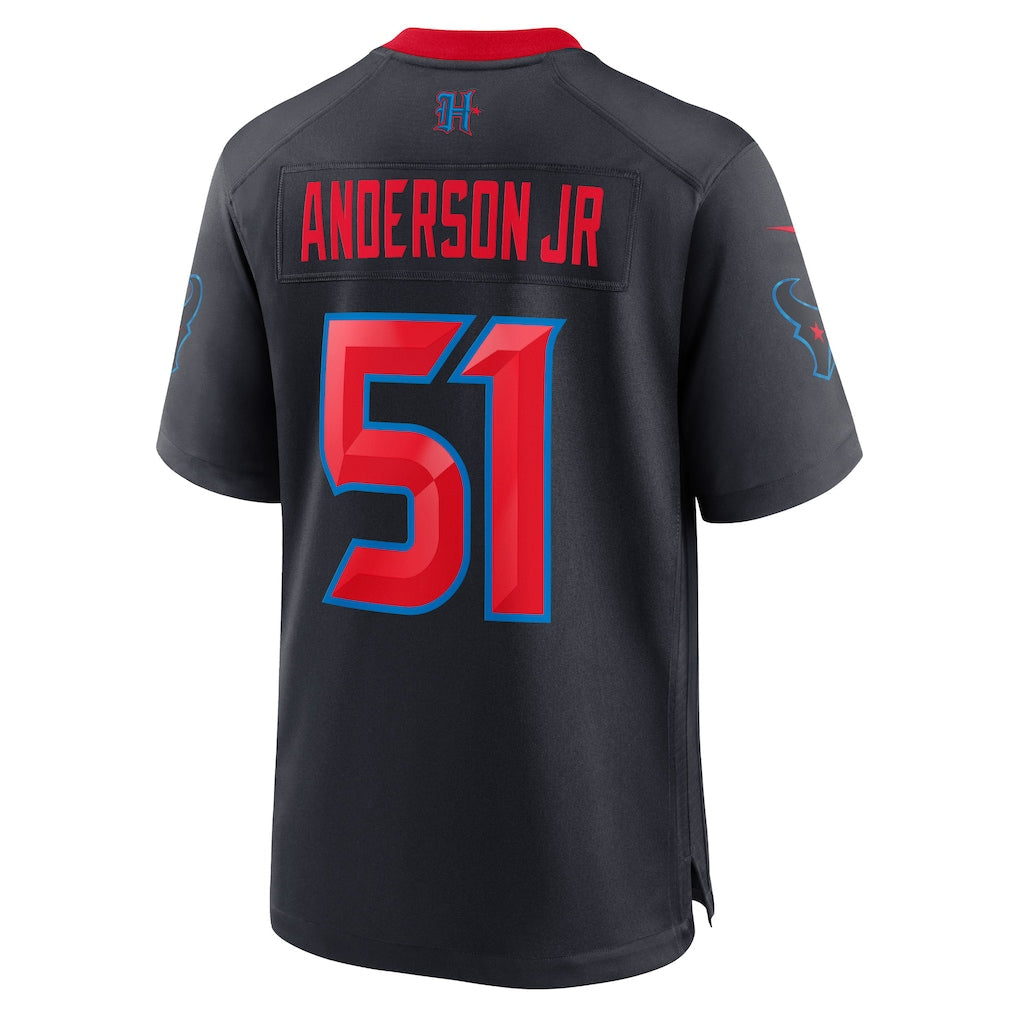 H.Texans #51 Will Anderson Jr. Navy Alternate Game Jersey