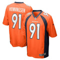 Matt Henningsen Denver Broncos  Game   Jersey - Orange