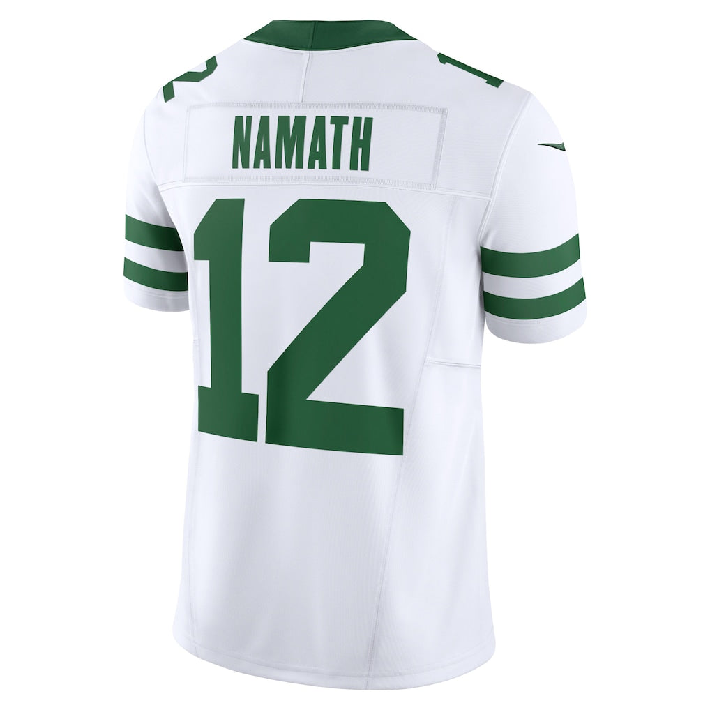 NY.Jets #12 Joe Namath Legacy White Vapor F.U.S.E. Limited Jersey
