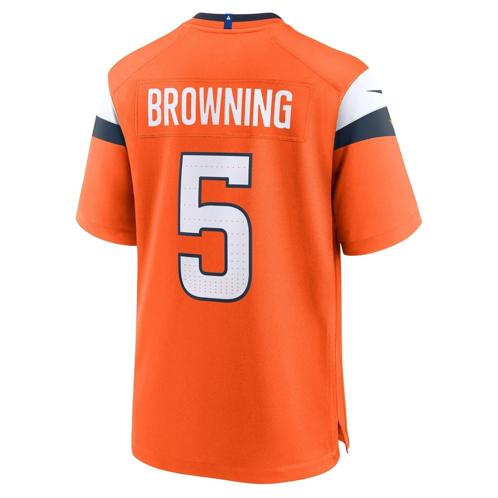 Baron Browning Denver Broncos  Team Game Jersey -  Orange