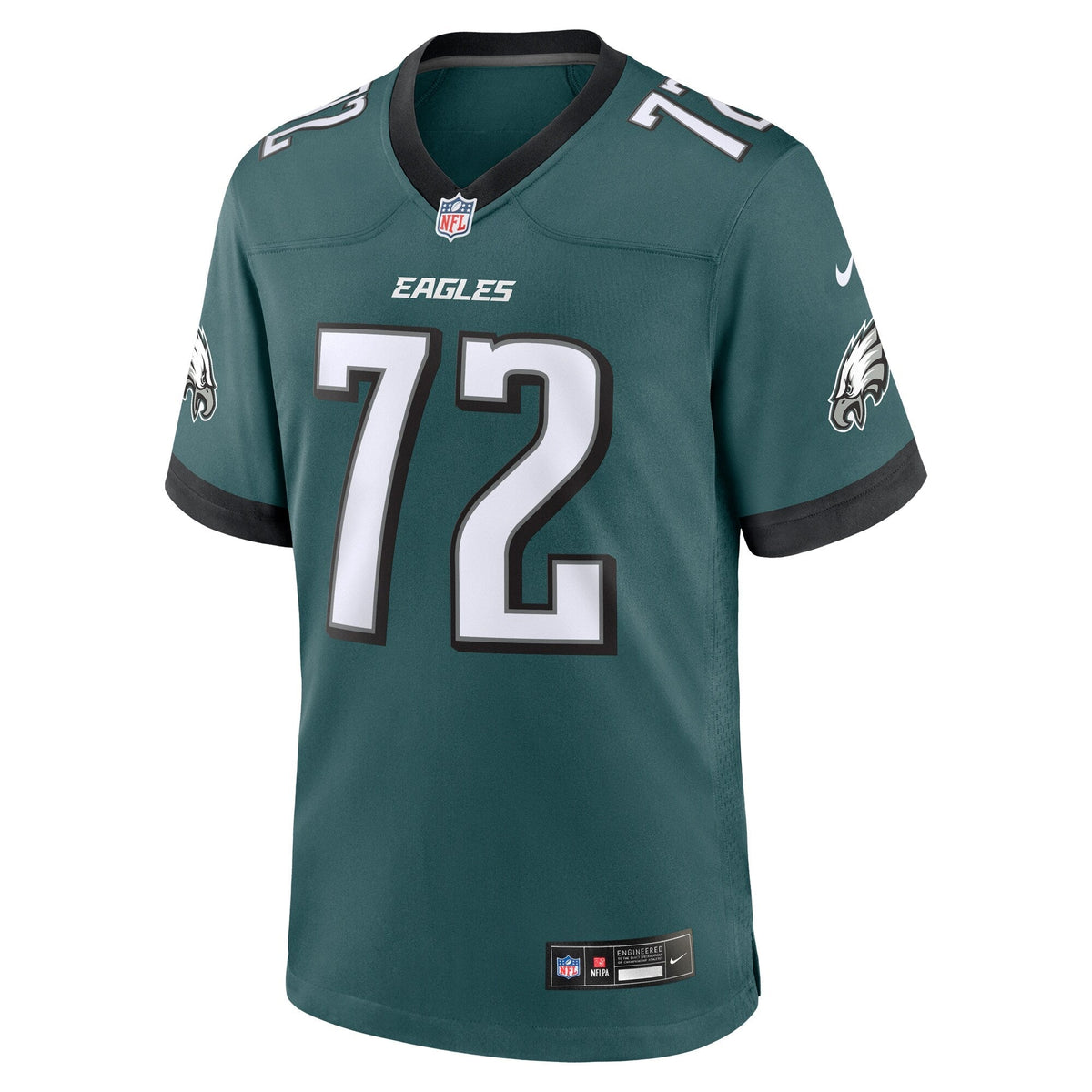Darian Kinnard Philadelphia Eagles  Team Game Jersey - Midnight Green