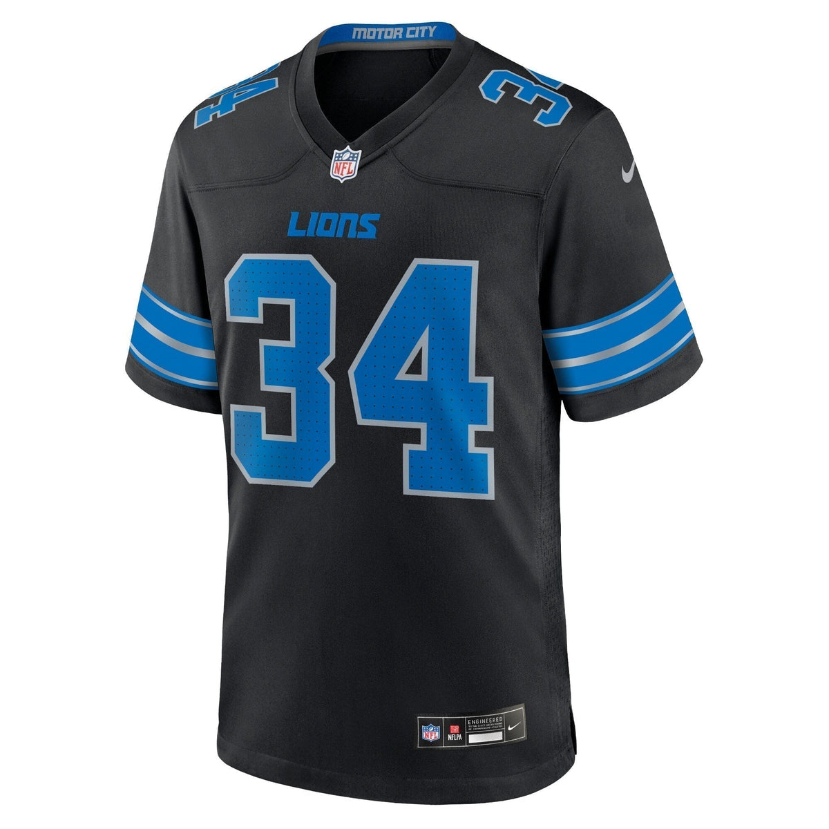 Alex Anzalone Detroit Lions  2nd Alternate Game Jersey - Black