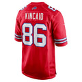 B.Bills #86 Dalton Kincaid Red Alternate Game Jersey