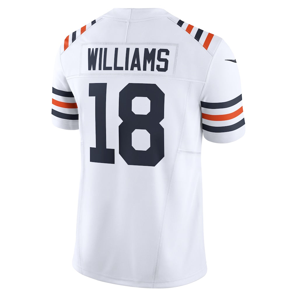C.Bears #18 Caleb Williams White Vapor F.U.S.E. Limited Jersey