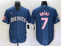 Men's 2023 World Baseball Classic Julio Urias Mexico Navy Jersey