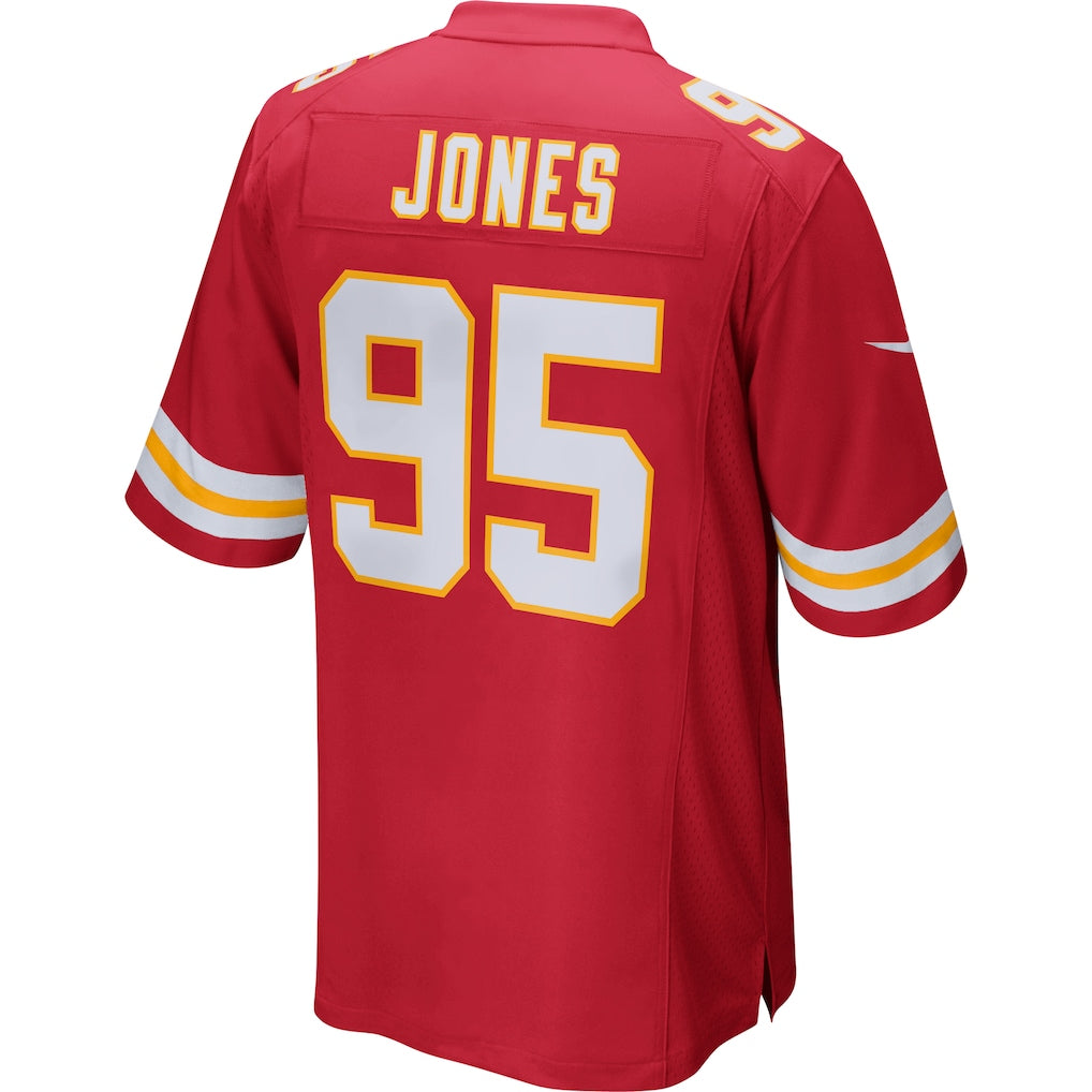 KC.Chiefs #95 Chris Jones Red Game Jersey