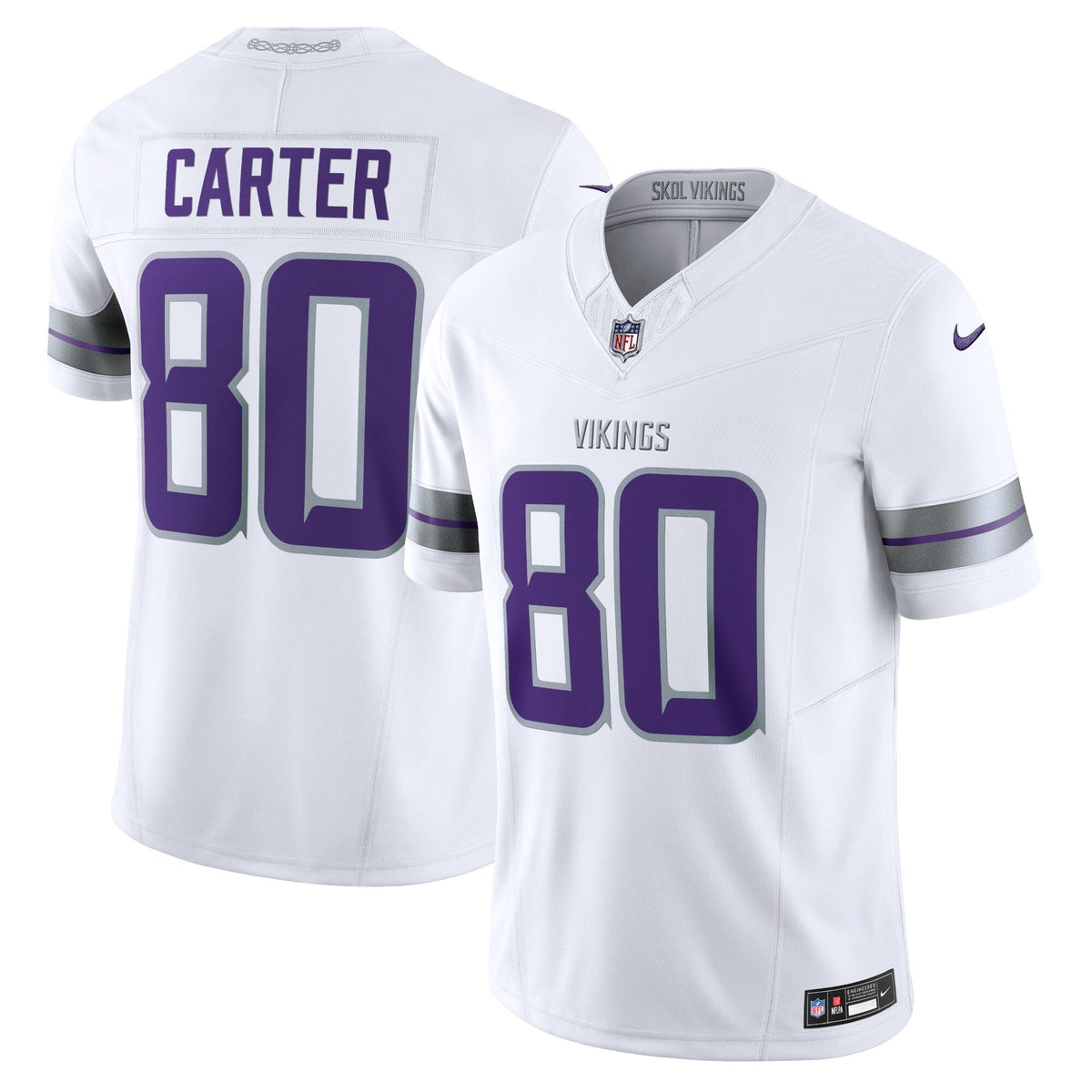 Cris Carter Minnesota Vikings  Alternate Vapor F.U.S.E. Retired   Limited Jersey - White