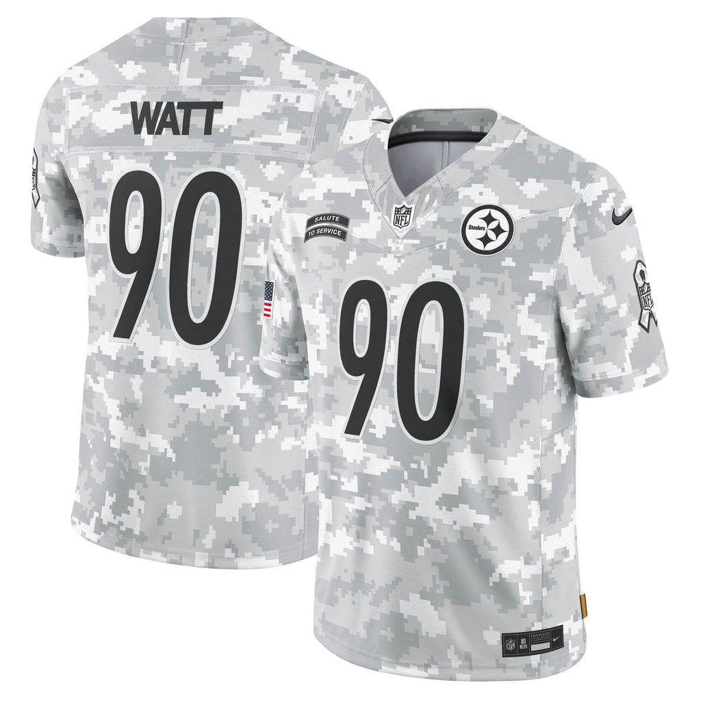 T.J. Watt Pittsburgh Steelers  2024 Salute to Service Limited Jersey - Arctic Camo
