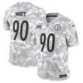 T.J. Watt Pittsburgh Steelers  2024 Salute to Service Limited Jersey - Arctic Camo