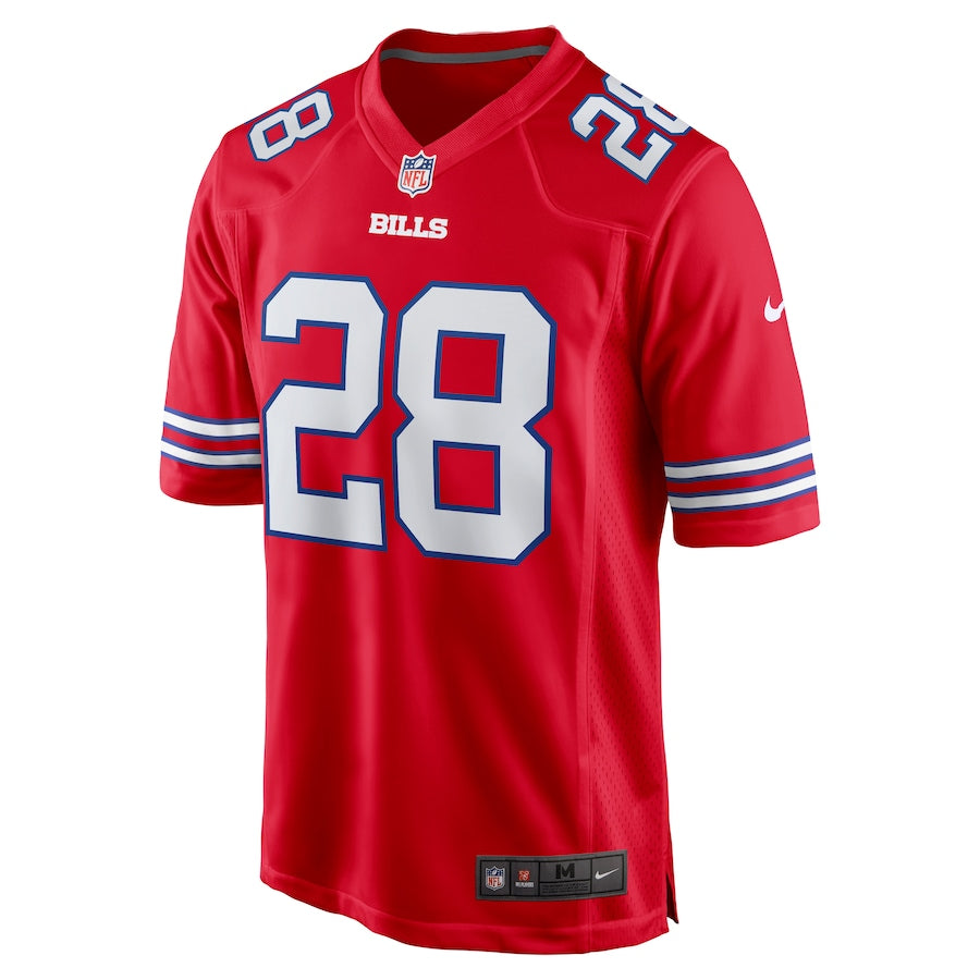 Men's Buffalo Bills James Cook  Red Alternate Game Jersey