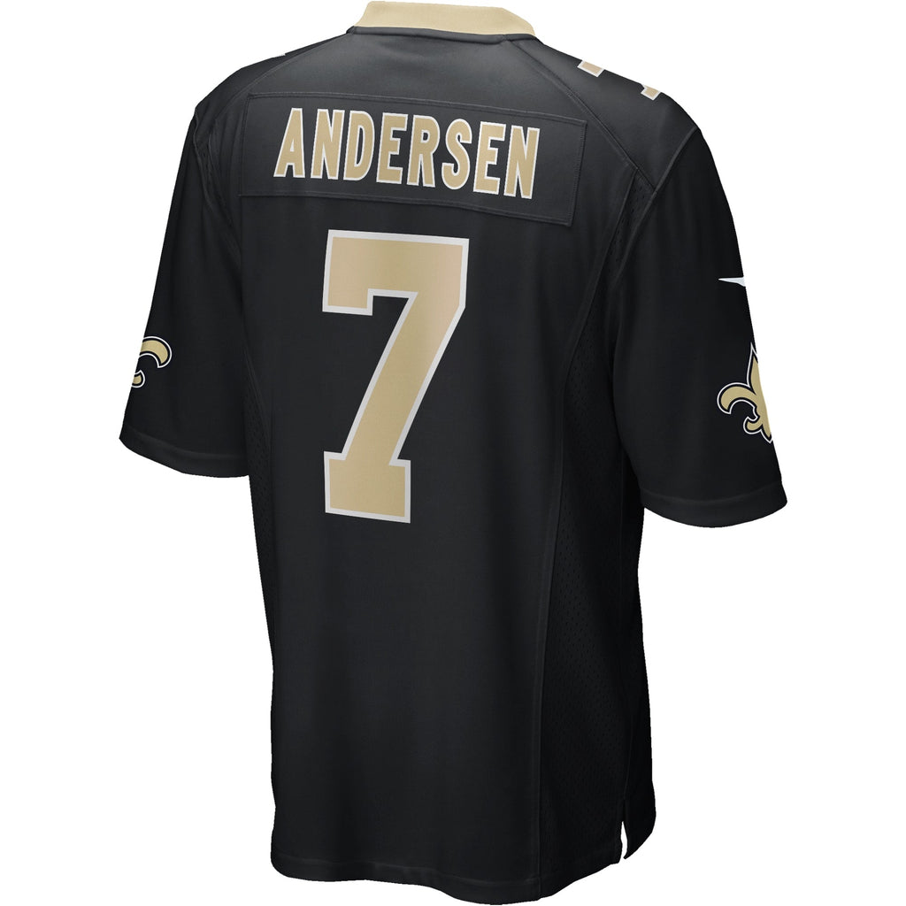 Morten Andersen New Orleans Saints  Game Retired   Jersey - Black