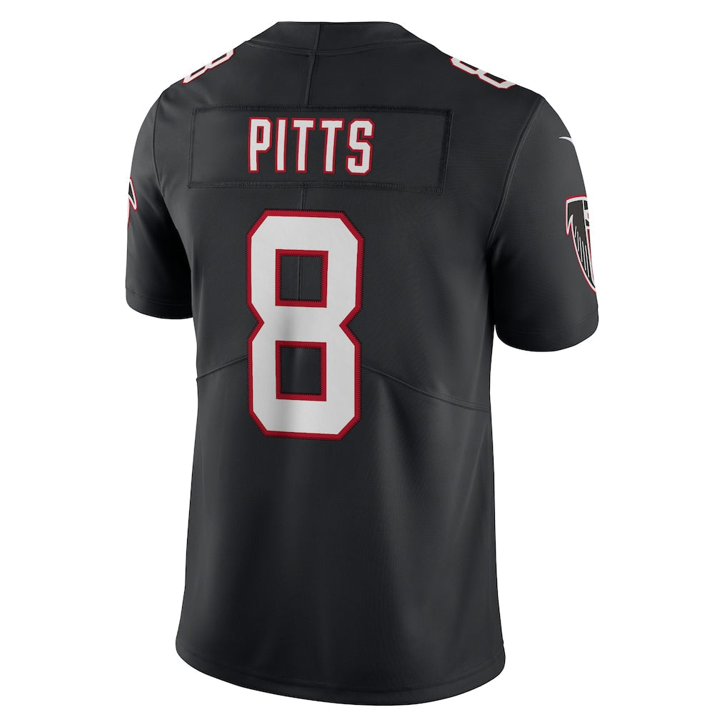 A.Falcons #8 Kyle Pitts Sr. Black Alternate Vapor Limited Jersey