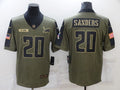 Men's Detroit Lions Barry Sanders Brown Game Jersey