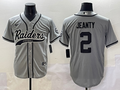 Men's Las Vegas Raiders Ashton Jeanty Gray Player Jersey