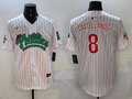 Men's Philadelphia Phillies Nick Castellanos #8 White Player Jersey1