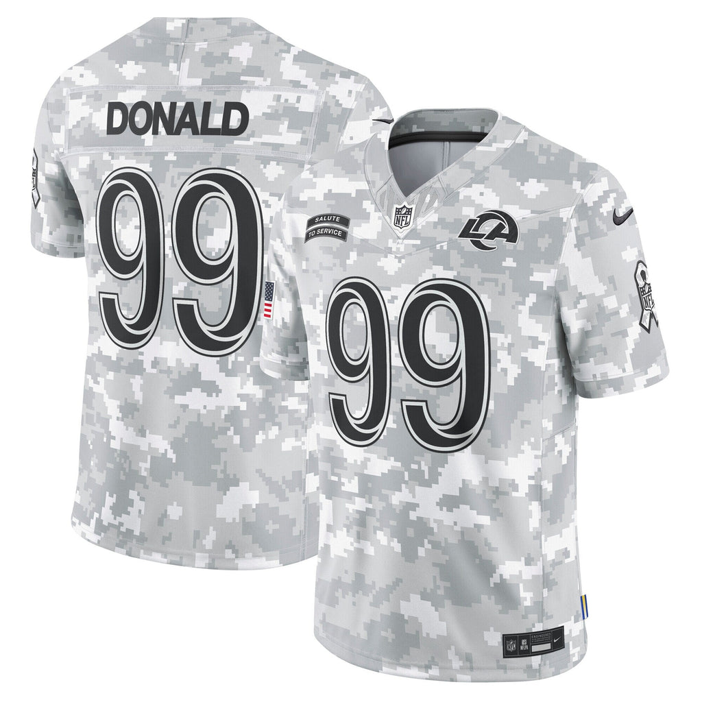 Aaron Donald Los Angeles Rams  2024 Salute to Service Retired   Limited Jersey - Arctic Camo