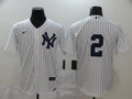 Men's New York Yankees Derek Jeter #2 White Home Replica Player Name Jersey1