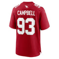 A.Cardinals #93 Calais Campbell Cardinal Team Game Jersey