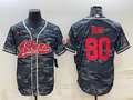 Men's San Francisco 49ers Jerry Rice Grey Camouflage Player Jersey Joint Edition