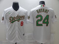 Men's Los Angeles Dodgers Kris Bryant -24 White Authentic Game Jersey