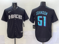 Men's Arizona Diamondbacks Randy Johnson Black Player Jersey