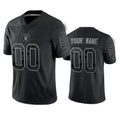 Custom1 Las Vegas Raiders Active Player Black Reflective Limited Stitched Football Jersey1 American Jerseys