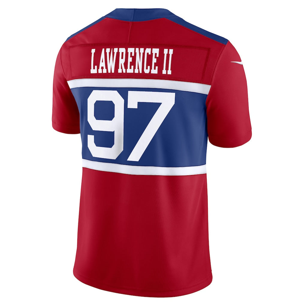 NY.Giants #97 Dexter Lawrence II Century Red Alternate Vapor F.U.S.E. Limited Jersey