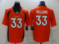 Men's Denver Broncos Javonte Williams Orange Game Jersey