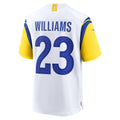LA.Rams #23 Kyren Williams White Game Jersey