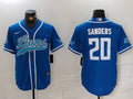 Men's Detroit Lions Barry Sanders Blue Player Jersey