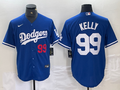 Men's Los Angeles Dodgers Joe Kelly #99 Blue Replica Player Jersey1