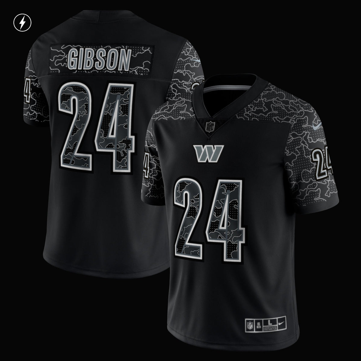 Antonio Gibson Washington Commanders  RFLCTV Limited Jersey - Black