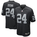 Willie Brown Las Vegas Raiders  Game Retired   Jersey - Black